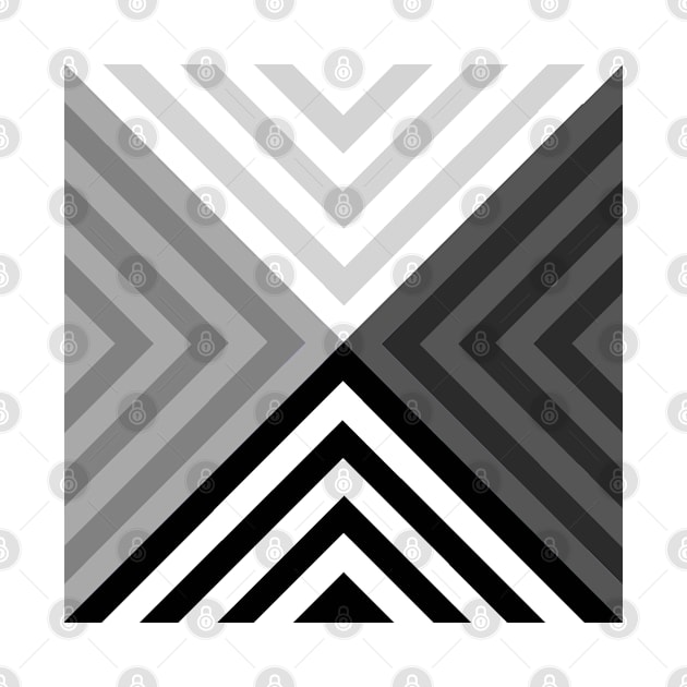 Black Gray White Triangular by XTUnknown