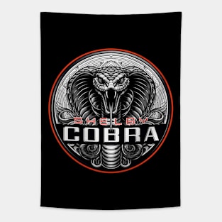 Vintage style Shelby Cobra Mustang logo Tapestry