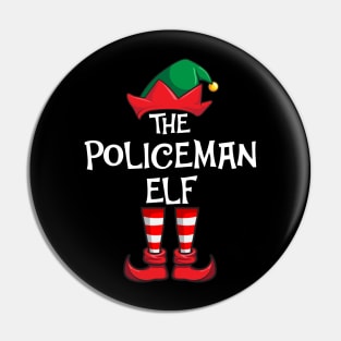 Policeman Elf Matching Family Christmas Police Pin