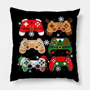 Boys Christmas Gaming Controllers Gamer Xmas Pillow