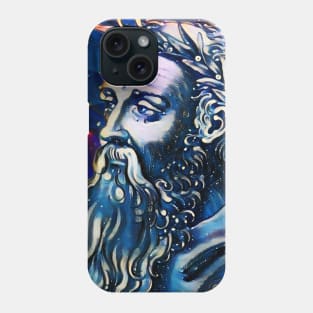 Heraclitus Dark Night Portrait | Heraclitus Artwork 5 Phone Case