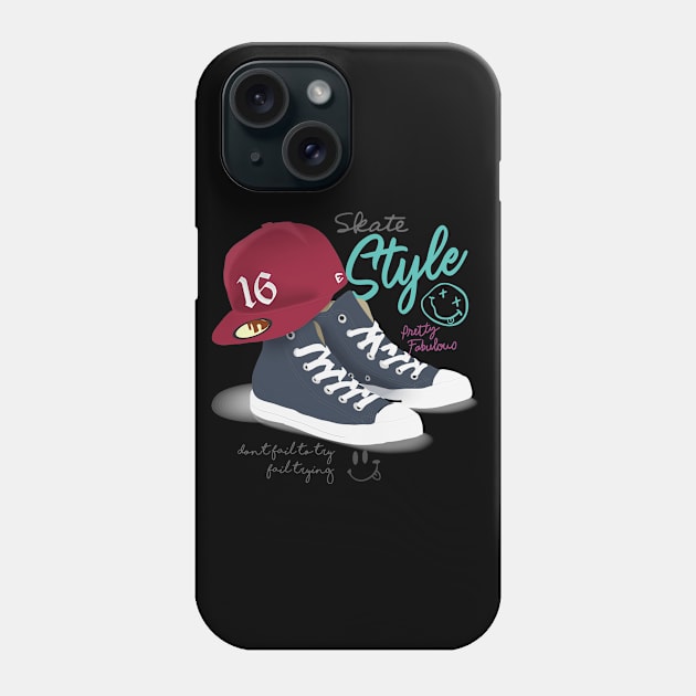 Skate Style Sneaker Phone Case by Mako Design 