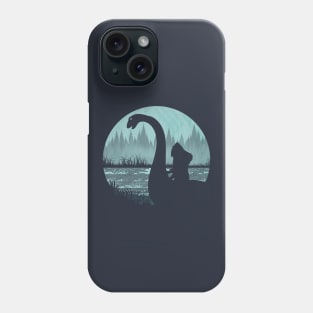 BIgfoot Riding Loch Ness Monster Phone Case