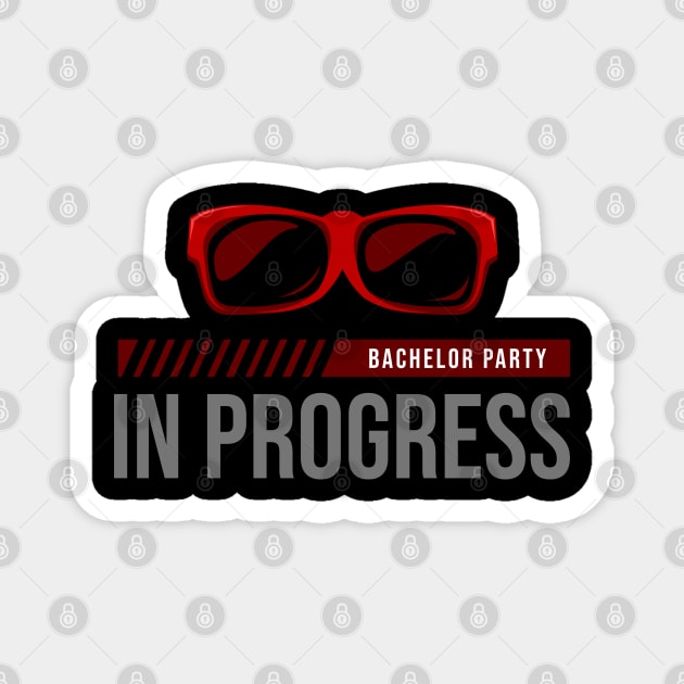Bachelor party in progress Magnet by Markus Schnabel