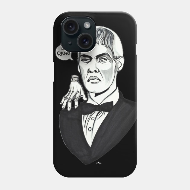 Lurch and Thing Phone Case by jilliandohertyart