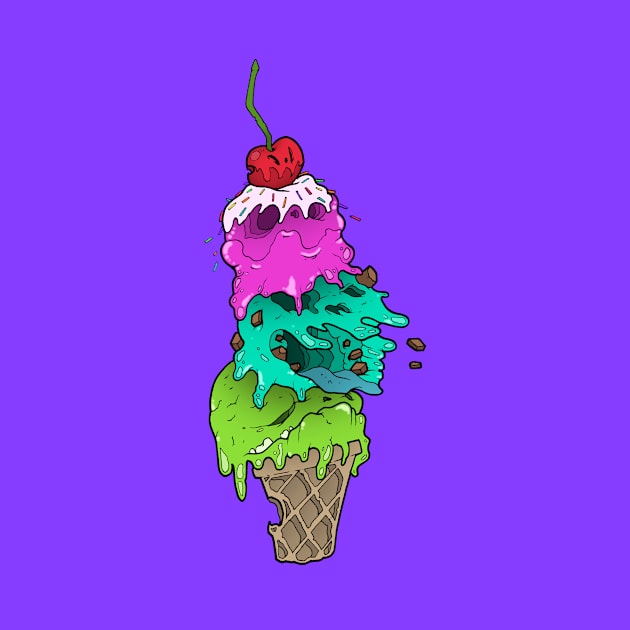 Ice cream pileup by Dark_Illustrator