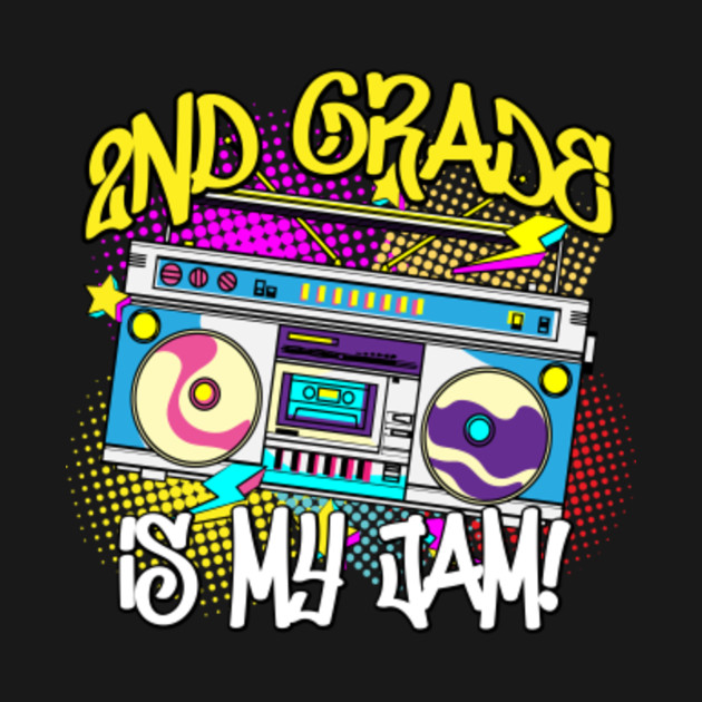 Discover Vintage 80s Boombox 2nd Grade Is My Jam - Vintage - T-Shirt