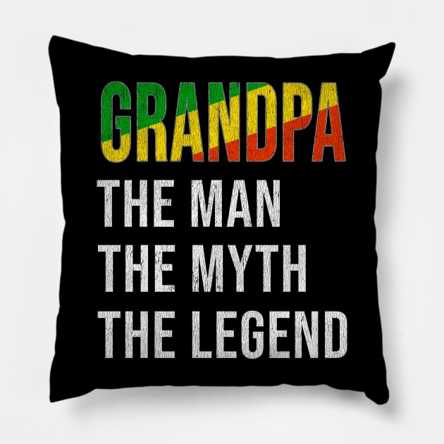 Grand Father Congon Grandpa The Man The Myth The Legend - Gift for Congon Dad With Roots From  Republic Of The Congo Pillow by Country Flags