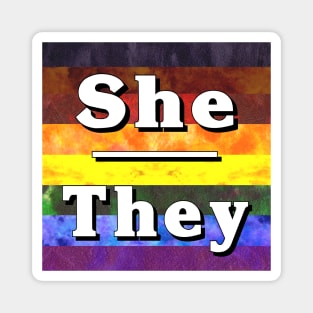 She-They Pronouns: Inclusive Magnet