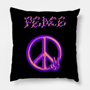 Purple Peace: A Retro Y2K Vibe Pillow