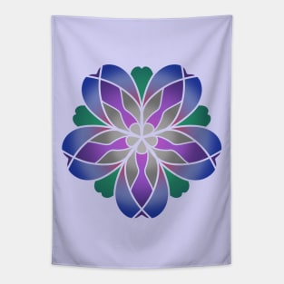 Floral Design - Blue Violet Tapestry