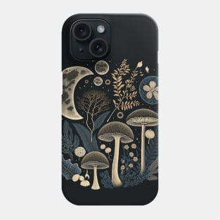 Dark Academia Cottagecore Aesthetic Magical Mushroom Fungi Phone Case