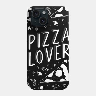 Pizza lover hand lettering Phone Case