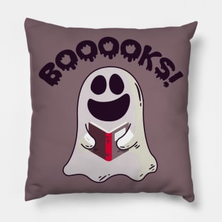 Ghost reading a book Pillow