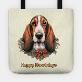 Happy Howlidays - Basset Hound Tote