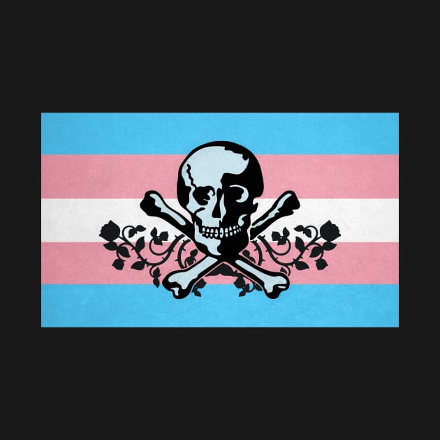 Trans Pride Pirate Flag by BeSmartFightDirty