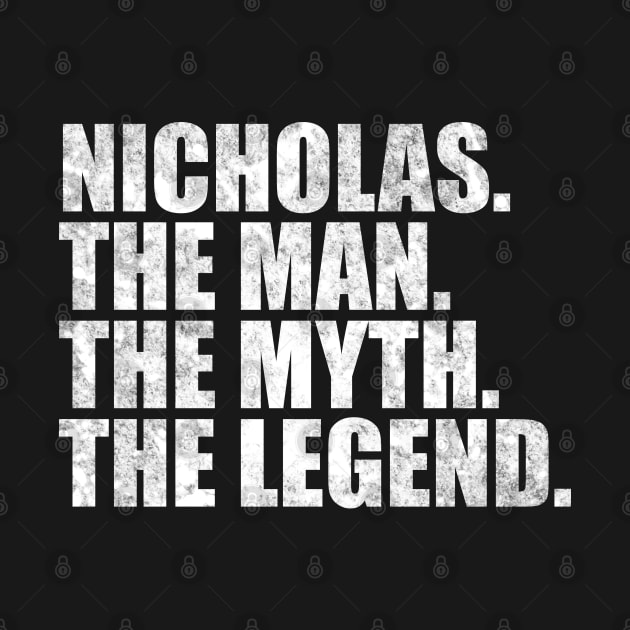 Nicholas Legend Nicholas Name Nicholas given name by TeeLogic