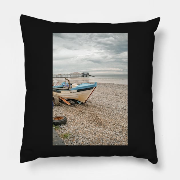 Crab fishing boat, Cromer, Norfolk Pillow by yackers1