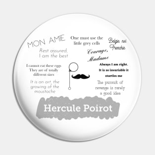 Hercule Poirot Pin