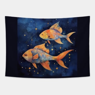 Zodiac Pisces Tapestry