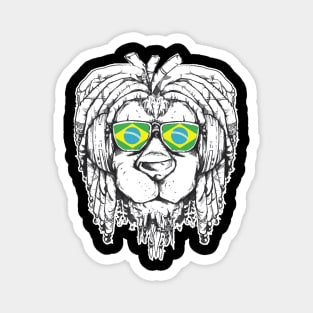 Rasta Reggae Lion Brazil Gift Rastafari Magnet
