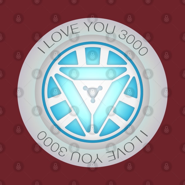 I love you 3000 Arc reactor heart by BOandCO