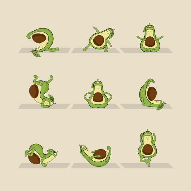 Avocado Yoga by GedWorks