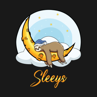 funny sleep sloth illustration - humour gift for brothers T-Shirt