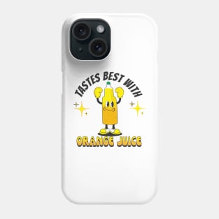 Test the best with orange Phone Case