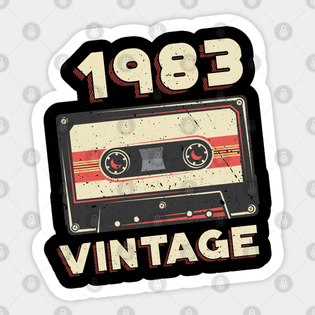 Vintage 1983 Retro Cassette Tape 37th Birthday - Vintage 1983 Classic ...