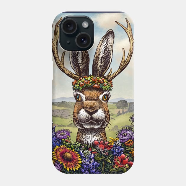 Ladybird's Jackalope Phone Case by ChetArt