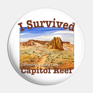 I Survived Cathedral Valley Loop Drive, Capitol Reef Pin