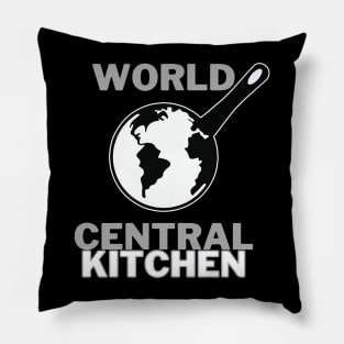 Black simple logo kitchen Pillow