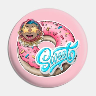 Reva Prisma sweet life donut withe wauw face emoji Pin