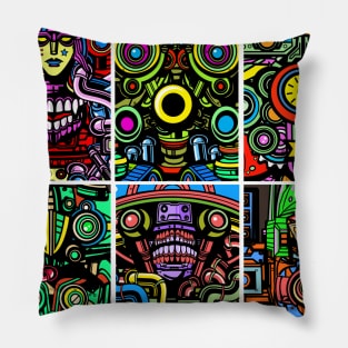 Bikkuri-Shtar Portraits Pillow