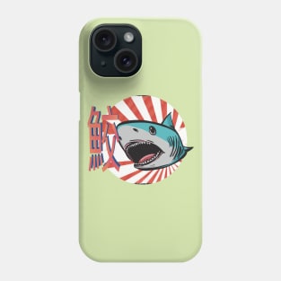 Japanese themed shark Phone Case