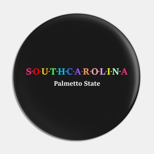 South Carolina, USA. Palmetto State. Pin