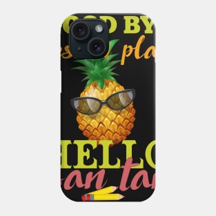 Goodbye Lesson Plan Hello Sun Tan Pineapple Phone Case