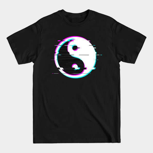 Discover yin yang glitch - Yin Yang - T-Shirt