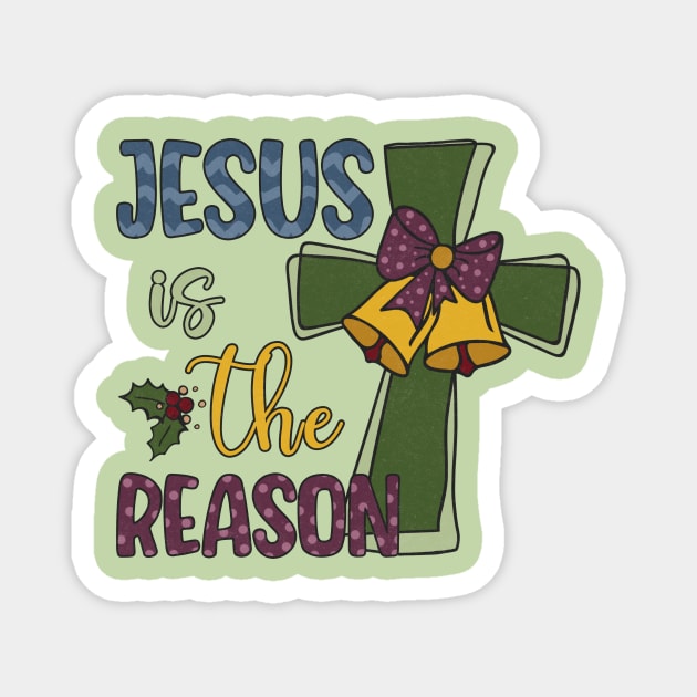 Jesus is The Reason Christmas Present Magnet by The WYLD Tribe