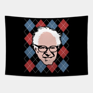 Red White and Bernie Argyle Ugly Christmas Sweater Tapestry