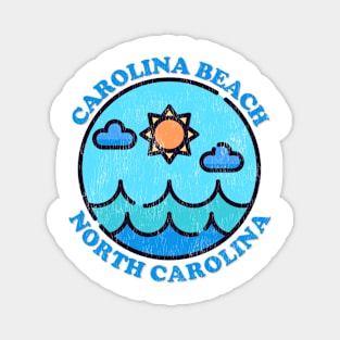 Carolina Beach, NC Summertime Vacationing Ocean Skyline Magnet