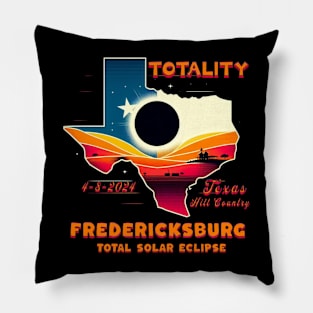 FREDERICKSBURG TEXAS TOTAL ECLIPSE TOTALITY 4-8-2024 Pillow