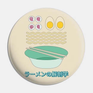 Kawaii Japanese Ramen Anatomy Anime Pin