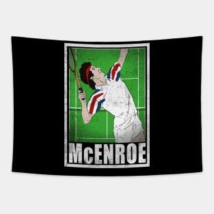 McEnroe Tennis Player Hero Vintage Grunge Tapestry