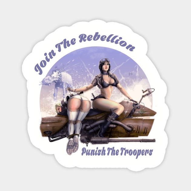 For The Rebels Magnet by Hellustrations