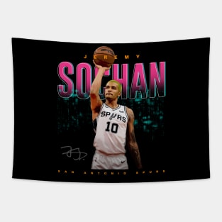 Jeremy Sochan Free Throw Tapestry