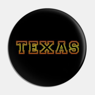 Texas Golden College Gold and Black Pin