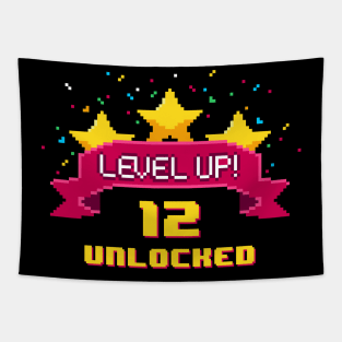 12th Birthday Level Up 12 years old unlocked Tapestry