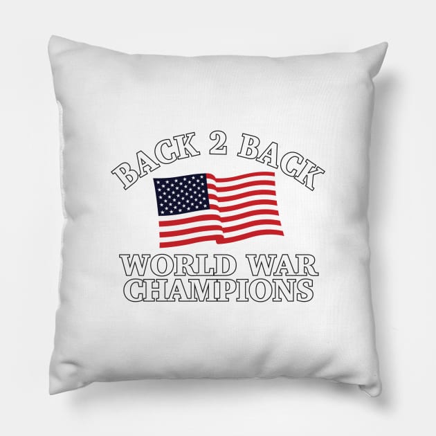 Back To Back Champs - 5 Pillow by Brightfeather